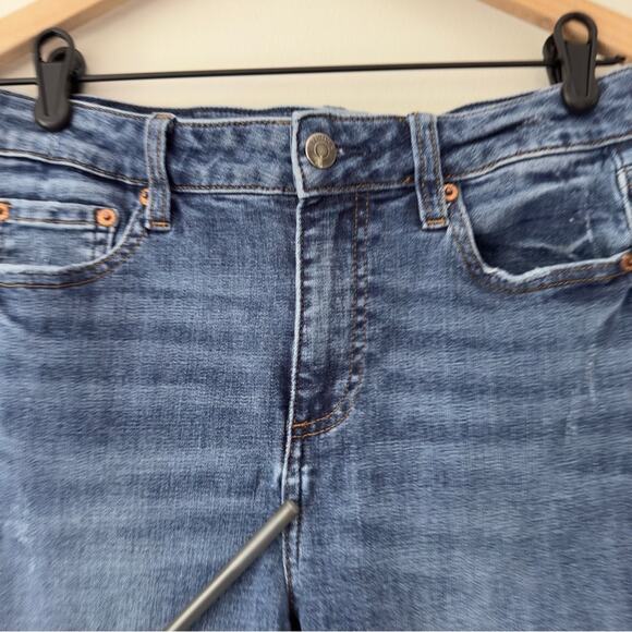 Pistola Medium Wash Skinny Jeans 5-Pocket Solid Denim Belt Loops Zipper Button - Picture 12 of 16